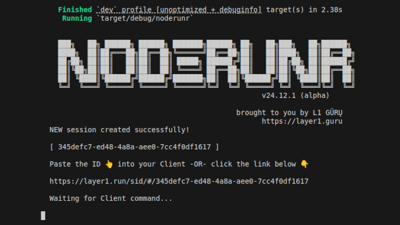 NodeRunr 1st Release